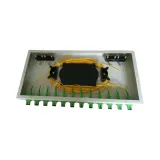24 Port SC/APC Single Mode Fiber Optic Distribution Box with Pigtails and Adapters Fixed T