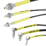 M4 M6 Fiber Optic Sensor Diffuse Reflection & Through Beam Type High Precision Elbow Ampli