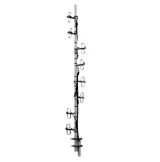 UHF 400-480MHz 8 Element Folded Dipole Antenna 16dB 100W with N-F Connector