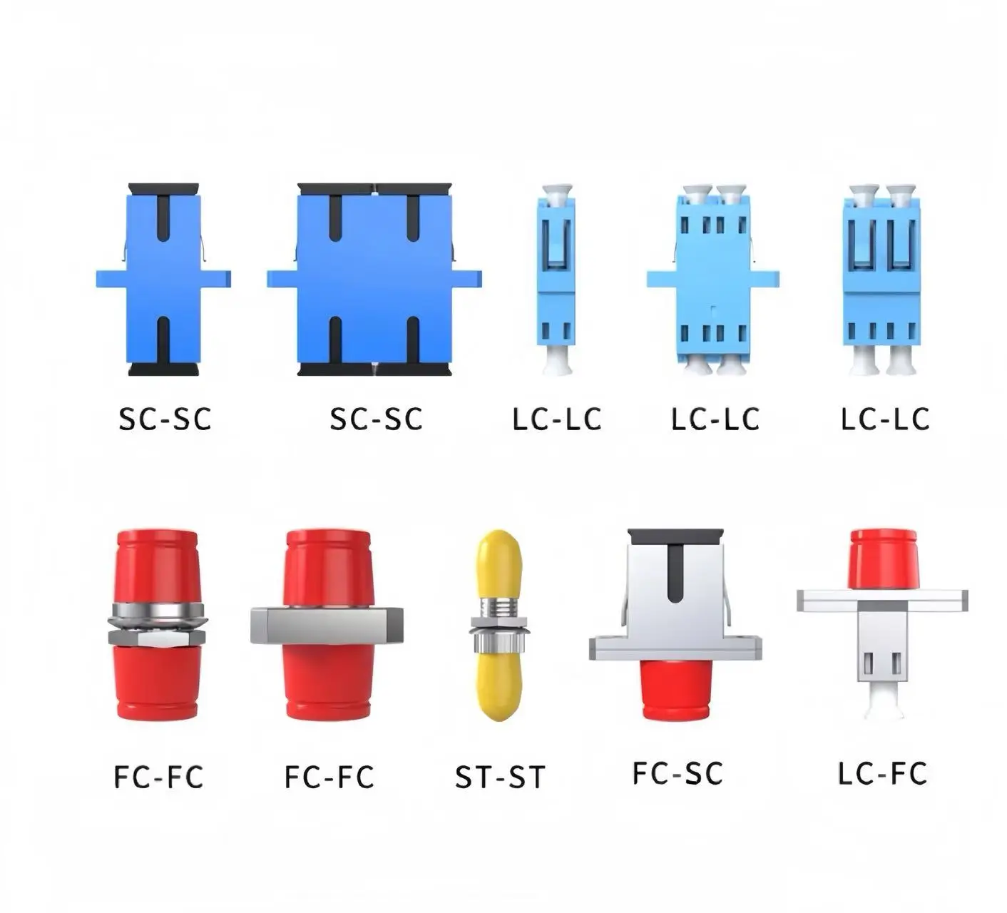 High Quality SC/LC/FC/ST Fiber Optic Adapter Coupler Connector for Optical Communication E