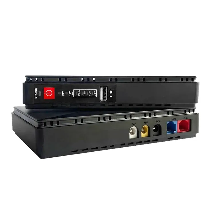 Mini UPS Uninterruptible Power Supply 5V/12V DC Router Optical Modem PoE Emergency Power S