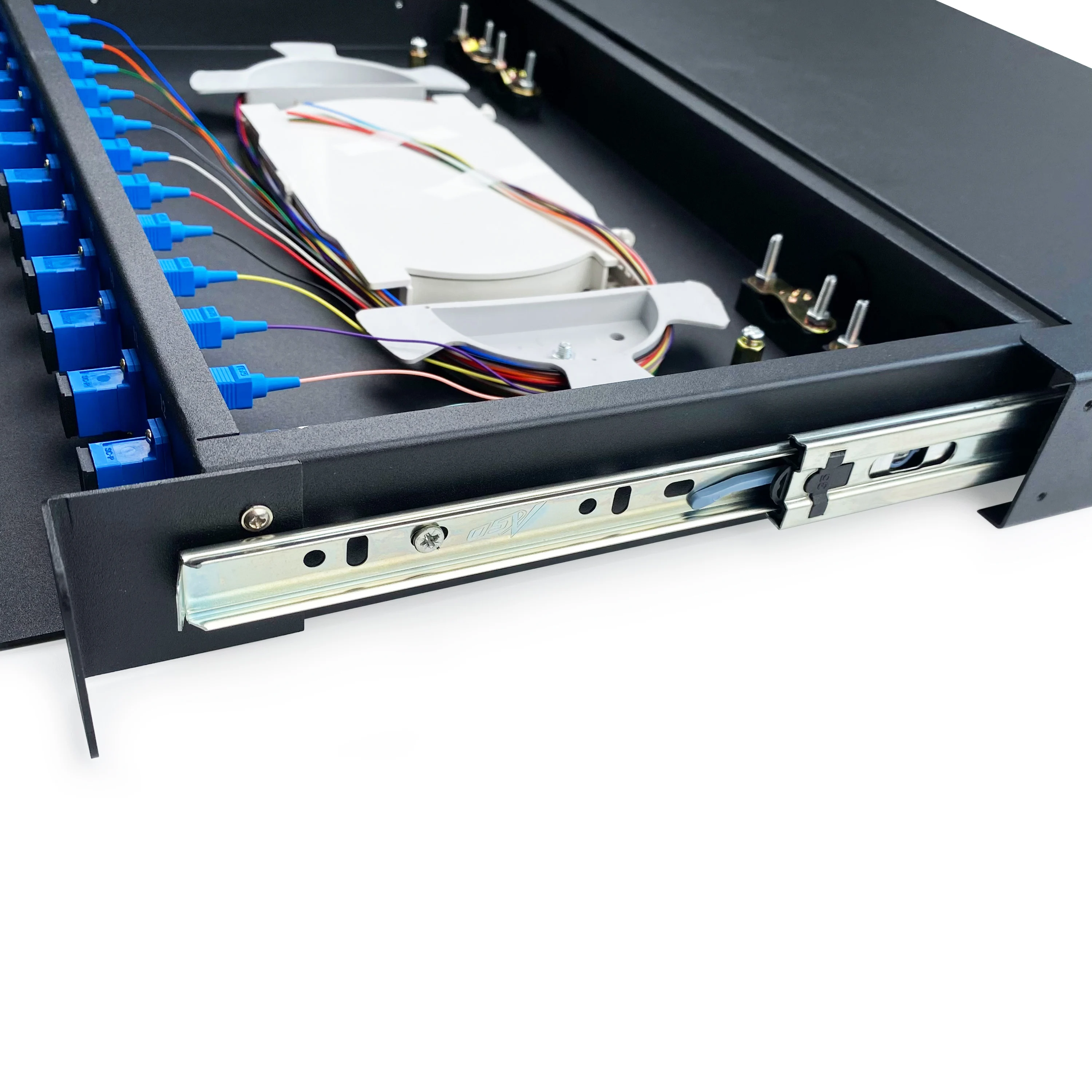 Fiber Patch Panel FTTH Wall Mounted Sc/FC/St/LC APC/Upc Distribution Frame Fiber Optic Pat