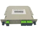 Hot Sale  FTTH Fiber Optic Cassette Type SC APC Connector PLC Splitter Splice 1*2  1*4