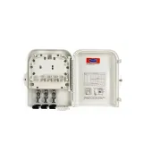 8 Port FTTH Fiber Optic Termination Box with PLC Splitter Pigtails Adapters Indoor/Outdoor