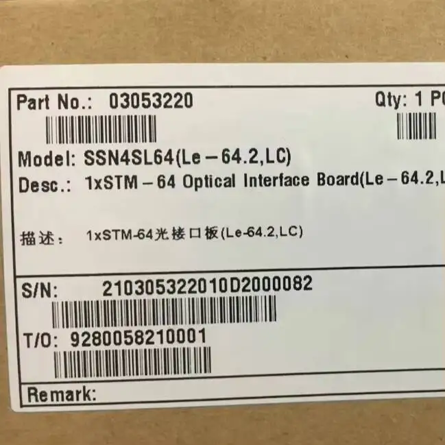 Original 10-Year SL64 Agent Fiber Optic Equipment OptiX OSN 3500/ OptiXOSN7500-SL6404 SLD64 for High-Tech Industries-boxintelecom