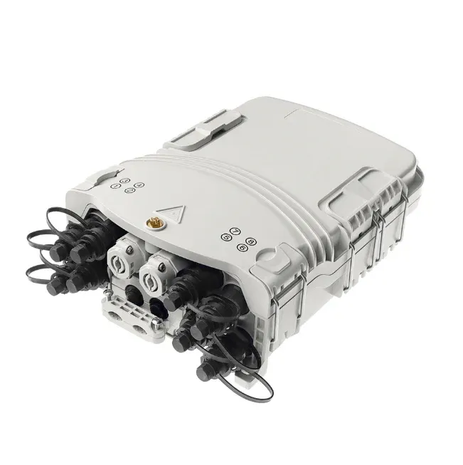 8 Core Waterproof Fiber Optic Distribution Box with OptiTap Adapter  Outdoor/Indoor FTTH T