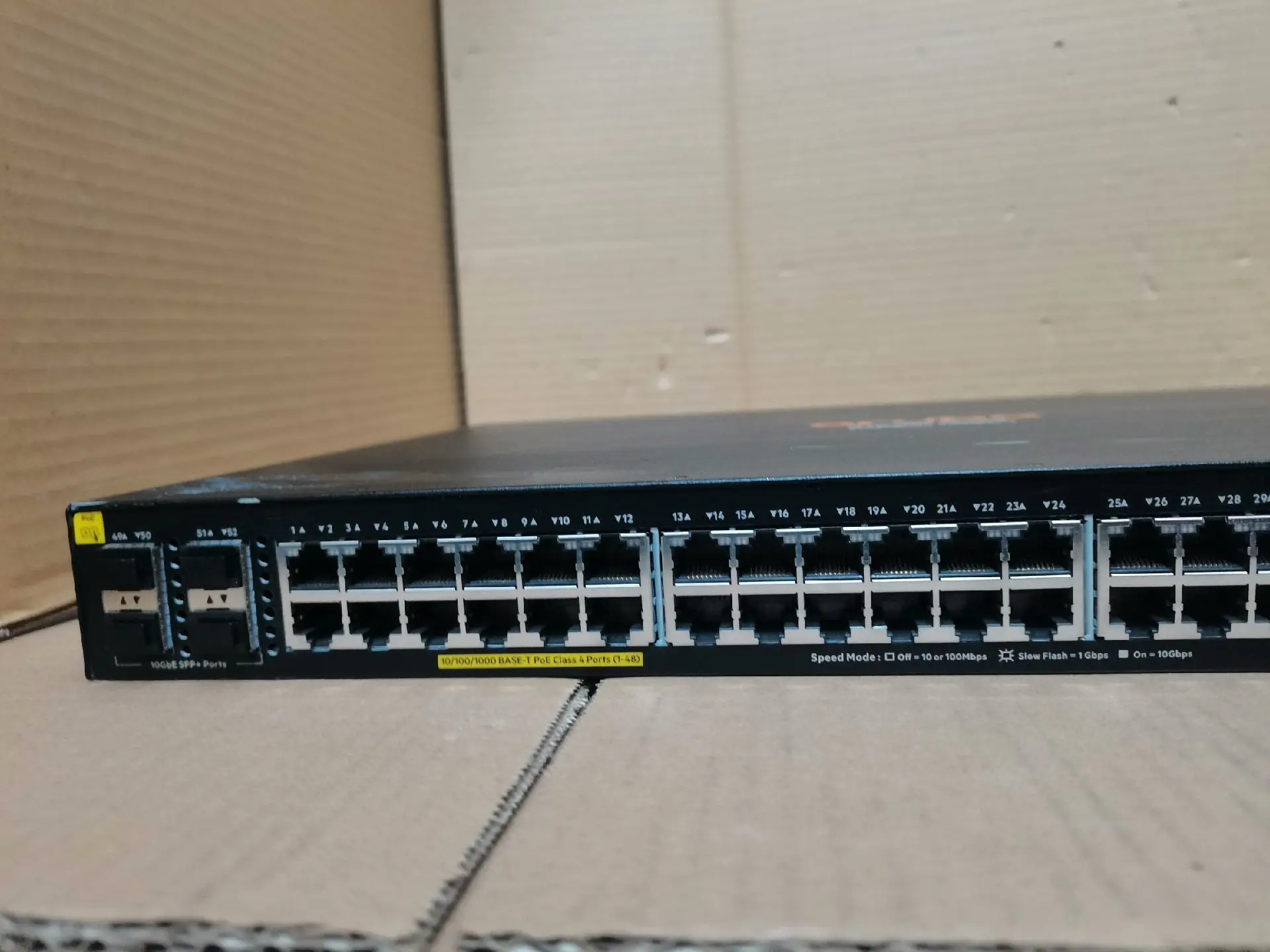 Aruba 6200F Series Switch HPE Aruba 6200F 48G Class4 PoE 4SFP+ 740W Switch JL728A-boxintelecom