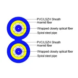 GJJKAV Simplex Duplex Armored Patch Cord Cable Indoor LSZH Tight Buffered Steel Tube Prote