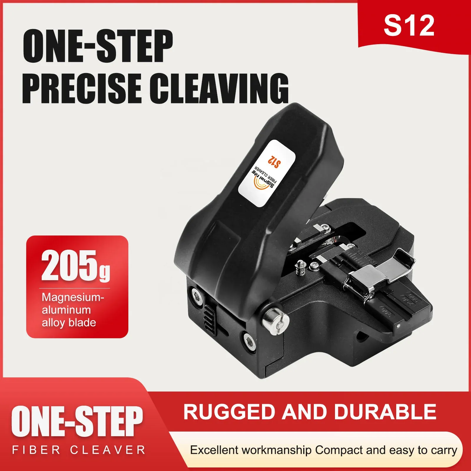 Signal Fire S12 High Precision Optical Fiber Cutter FTTH Optic Fiber Cleaver S09 Signal Fi