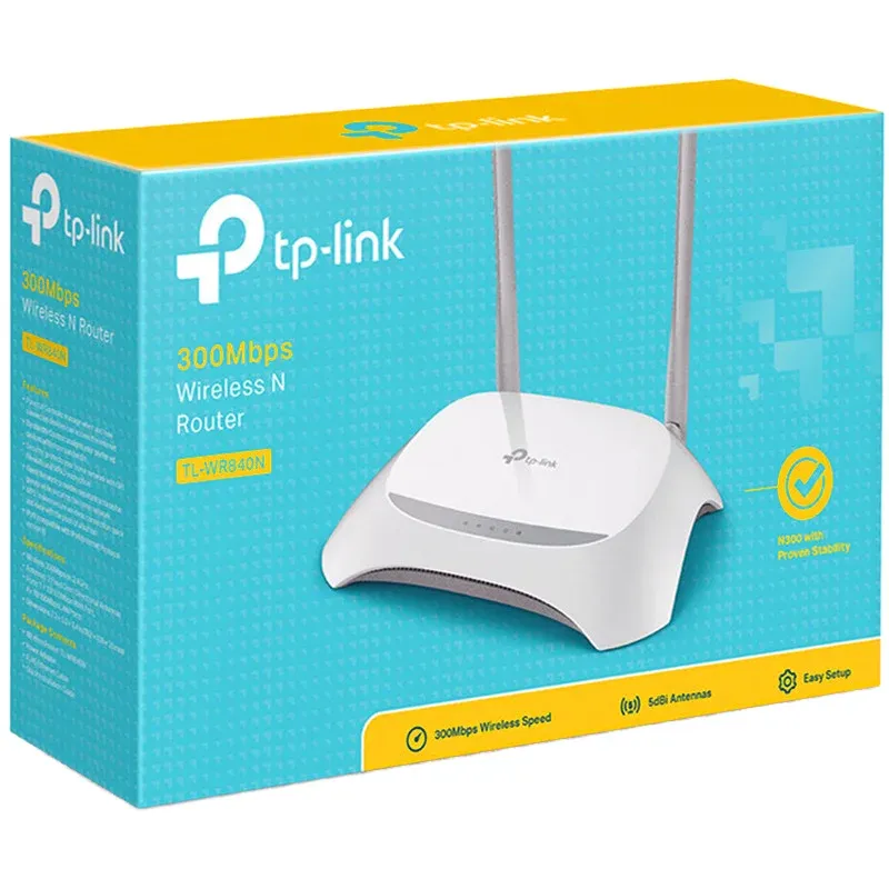 English Version TP-Link 300M Dual-Band Wireless Router with Ethernet Port Home WiFi Wall-Penetrating TL-WR841N-boxintelecom