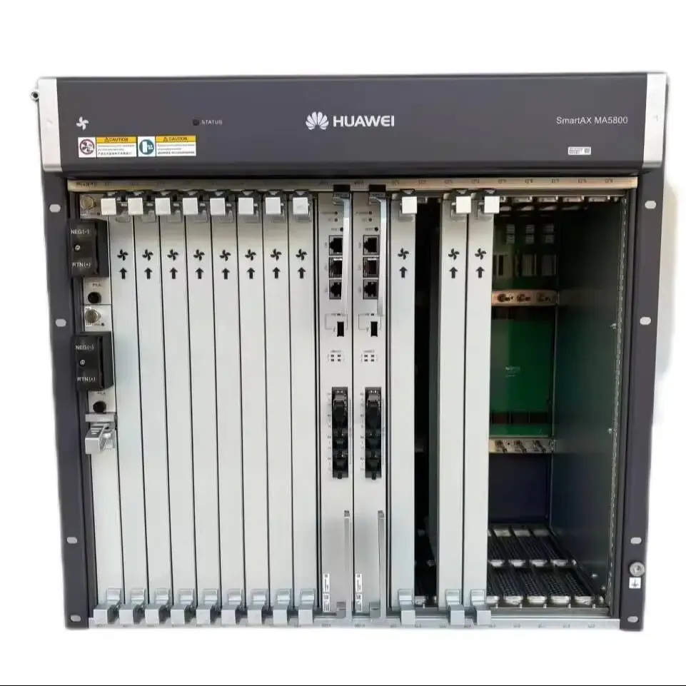 SmartAX MA5800-X17 High Quality OLT GPON 10.5 Tbit/s Fiber SFP 10G Data Rate TCP IP-PON/IP-MPLS/VDSL2/VBNG/VLAN New 1 Year-boxintelecom