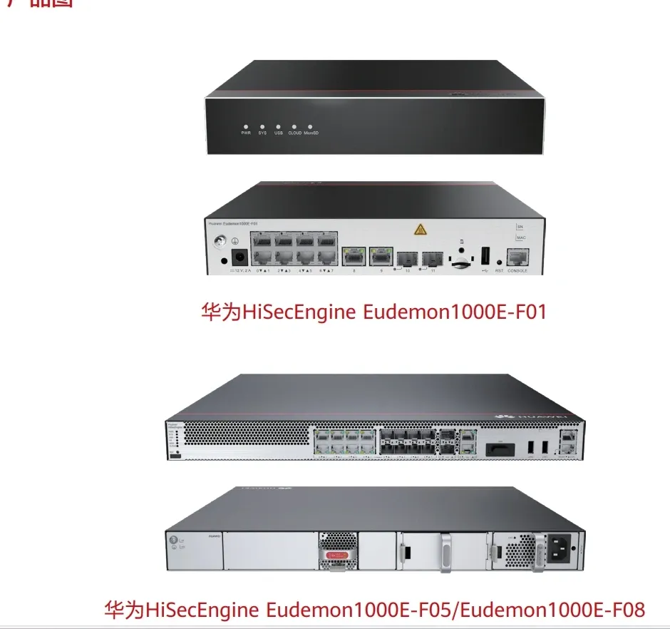 AI Eudemon1000E HiSecEngine Eudemon1000E-F05-AC RJ45 COMBO 10GE SFP+ Transporter Firewall AC Host for HuaWei-boxintelecom