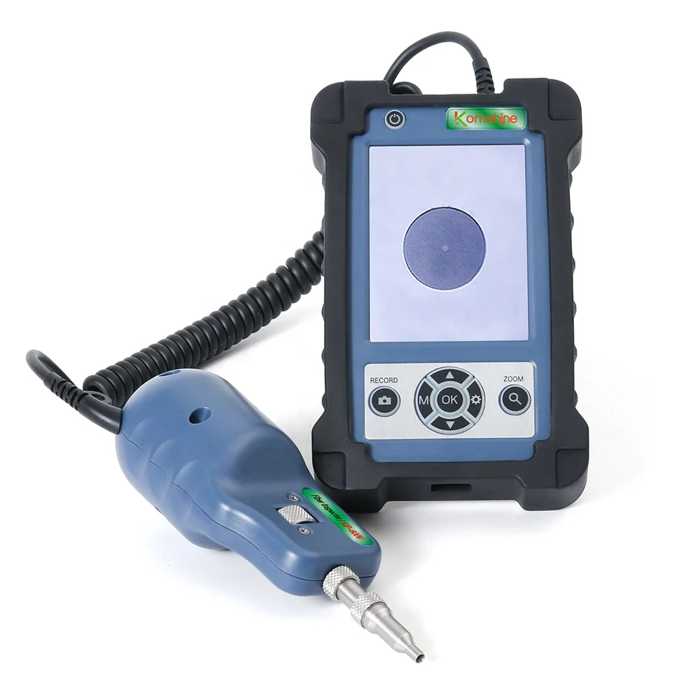 Komshine Kip-600p Fiber Inspection Fiber Optic Connector Inspection Portable End Face Detector Microscope 400x Magnification-boxintelecom