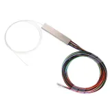 PLC 1x16 Mini Steel Tube Fiber Optic Splitter - 0.9mm 1m Pigtail Type Without Connectors, 