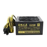 Julongfengbao 2000W ATX Power Supply 110V-240V Long Cables 4U Rackmount 6+2pin 6pin Interf