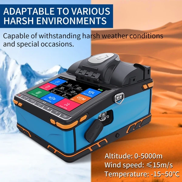 6 Motor Core Alignment Mini Splicing Machine Optical Fiber Ftth Welding Equipment  K5 fusi