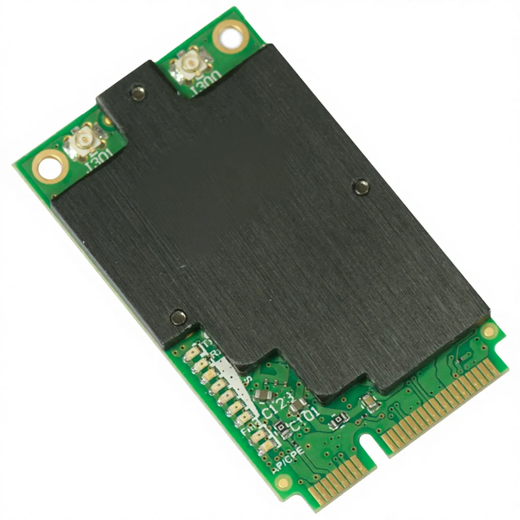 New Original Mikro Tik R11e-2HPnD 802.11b/g/n Dual Chain High Power Full MHz Frequency MiniPCI-e Card-boxintelecom