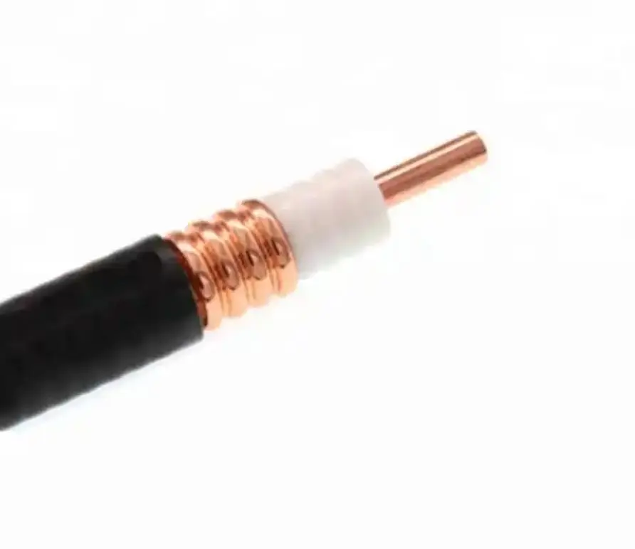 7/8'' Copper RF Feeder Jumper Coaxial Cable 50 Wide Frequency Range Low Attenuation Loss C