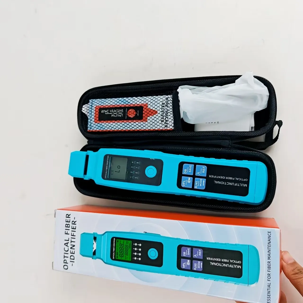 5 in One Fiber Identifier OFI  OPM  VFL RJ45 Cable Locator Optical Live Fiber Identifier 