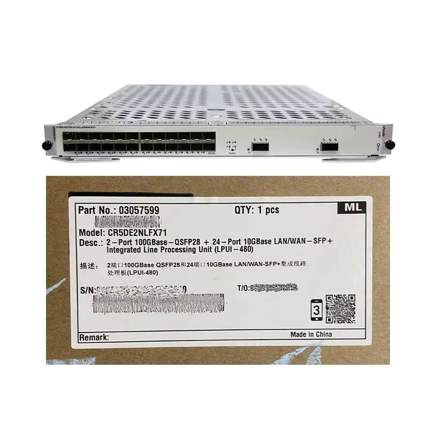 In Stock 2-Port 100GBase-QSFP28 + 24-Port LPUI-480 03057599 CR5DE2NLFX71-boxintelecom