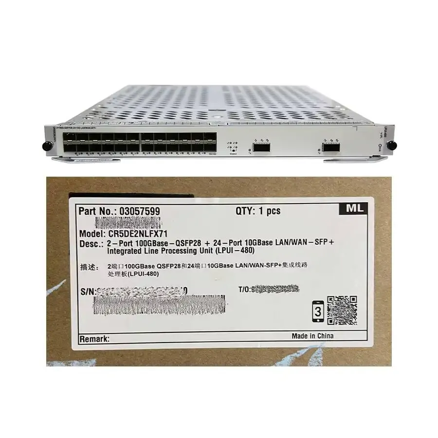 In Stock 2-Port 100GBase-QSFP28 + 24-Port LPUI-480 03057599 CR5DE2NLFX71-boxintelecom