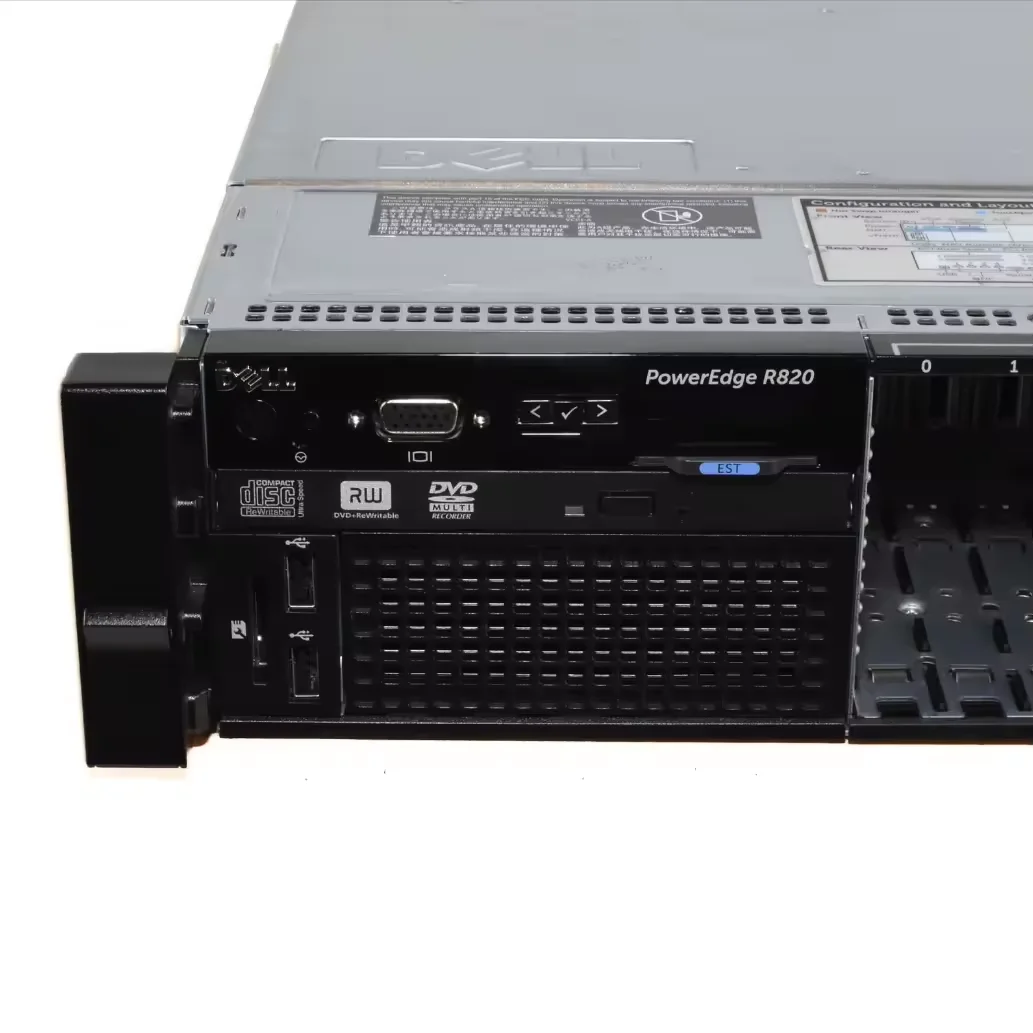 Best Price Dell Poweredge R820 DDR3 Xeon Processor 4 CPU Rack 4U Used Server High Performa