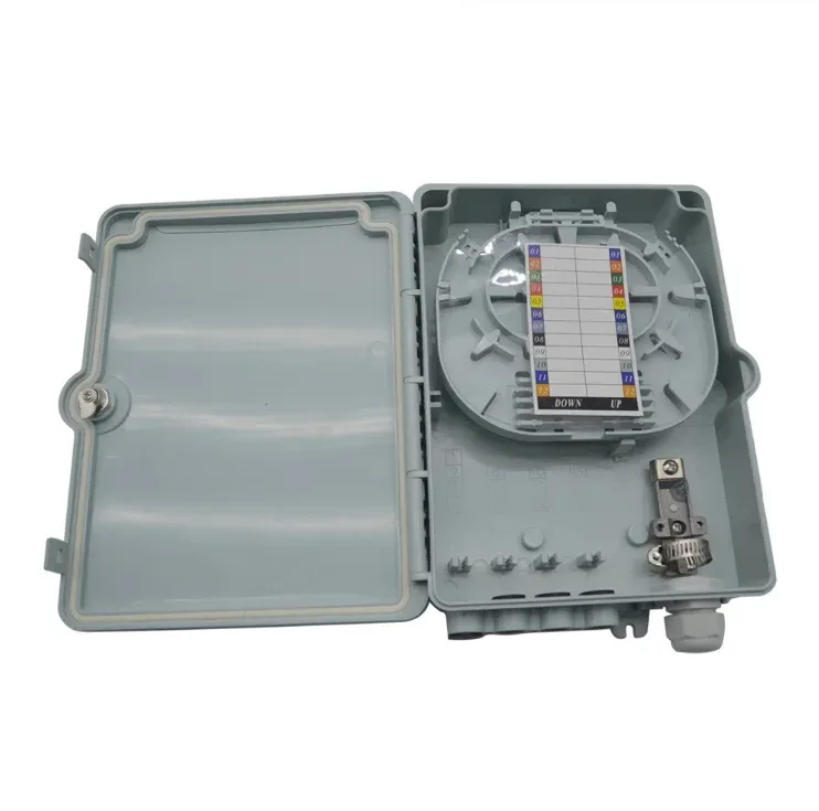 IP67 FTTH 4 Port Fiber Optic Termination Box with 1*4 PLC Splitter, Outdoor ABS Waterproof