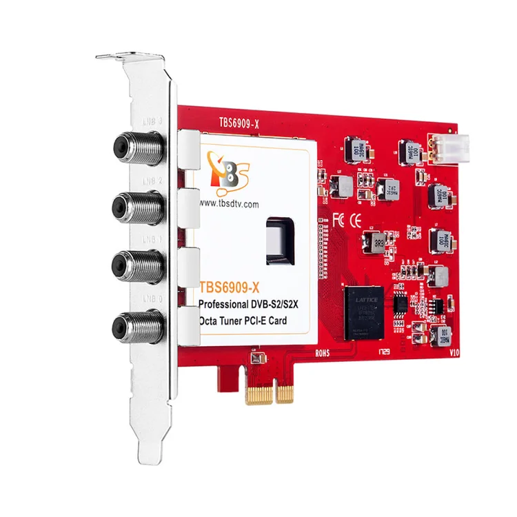 TBS6909X DVB-S/ S2/ S2X 8 Tuner PCI  Digital Satellite TV Card for Live TV