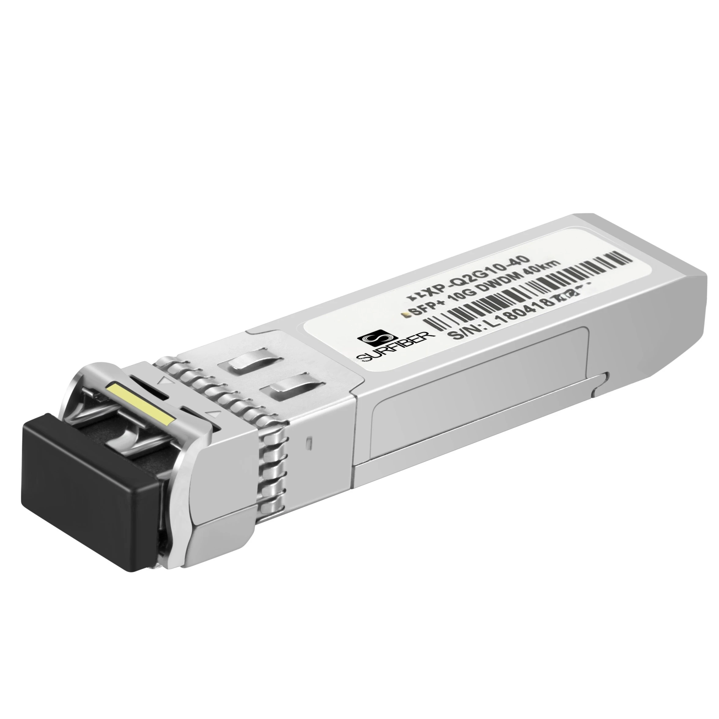 10G SFP+ DWDM Transceiver Module 100GHz 40 Channels LC Duplex SMF 80km for Long-Haul Netwo