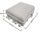 Fiber Optic Splitter Distribution Box - 1x16 Thickened ABS 24-Core Telecom-Grade Optical S