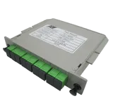 FTTH Cassette Type 1*4 Fiber PLC Splitter Lgx Splitter Cassette Box Lgx Type SC/APC 1X8 PL
