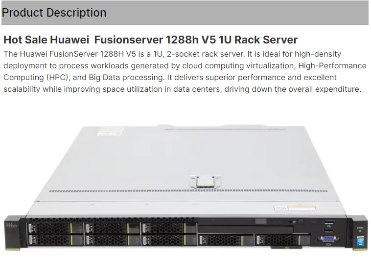 Fusion Huaweis Rh1288H V5 1u Rack Buy Server