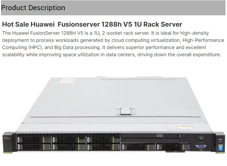 Fusion Huaweis Rh1288H V5 1u Rack Buy Server