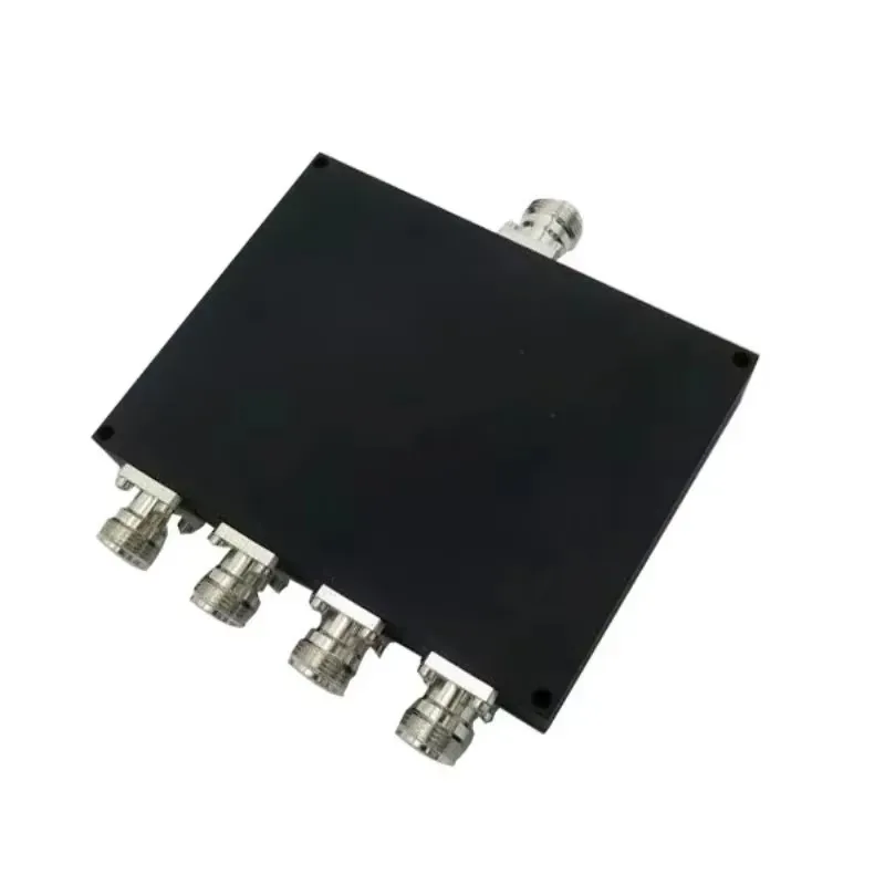RF Power Divider 4 Way 698-2700MHz, Low PIM with N Female Type 4 Way Power Splitter