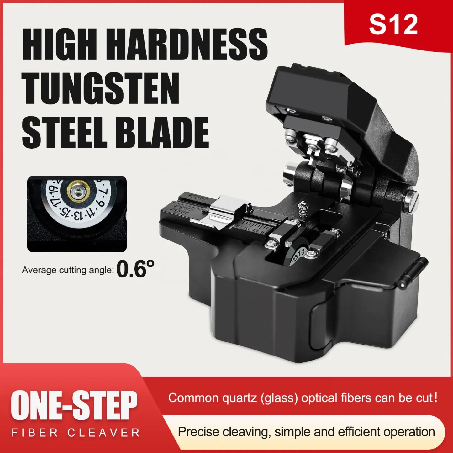 Signal Fire S12 High Precision Optical Fiber Cutter FTTH Optic Fiber Cleaver S09 Signal Fi