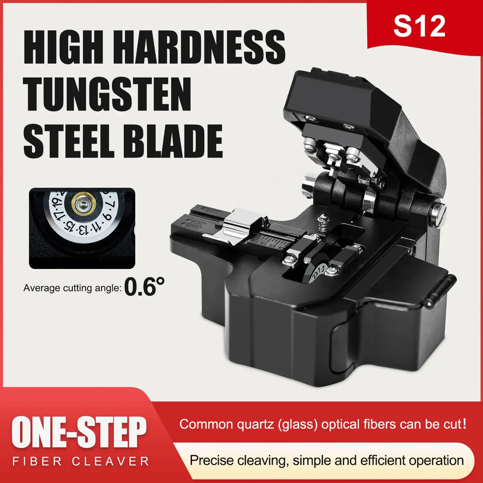 Signal Fire S12 High Precision Optical Fiber Cutter FTTH Optic Fiber Cleaver S09 Signal Fi