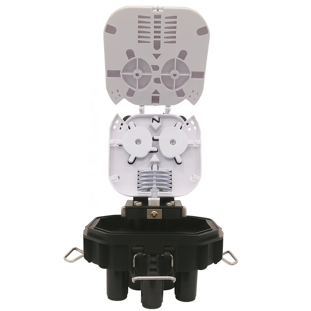 Mini Dome Fiber Optic Splice Closure FTTH WiFi 4G Enabled 1 Oval 3 Ports 48 Cores IP68