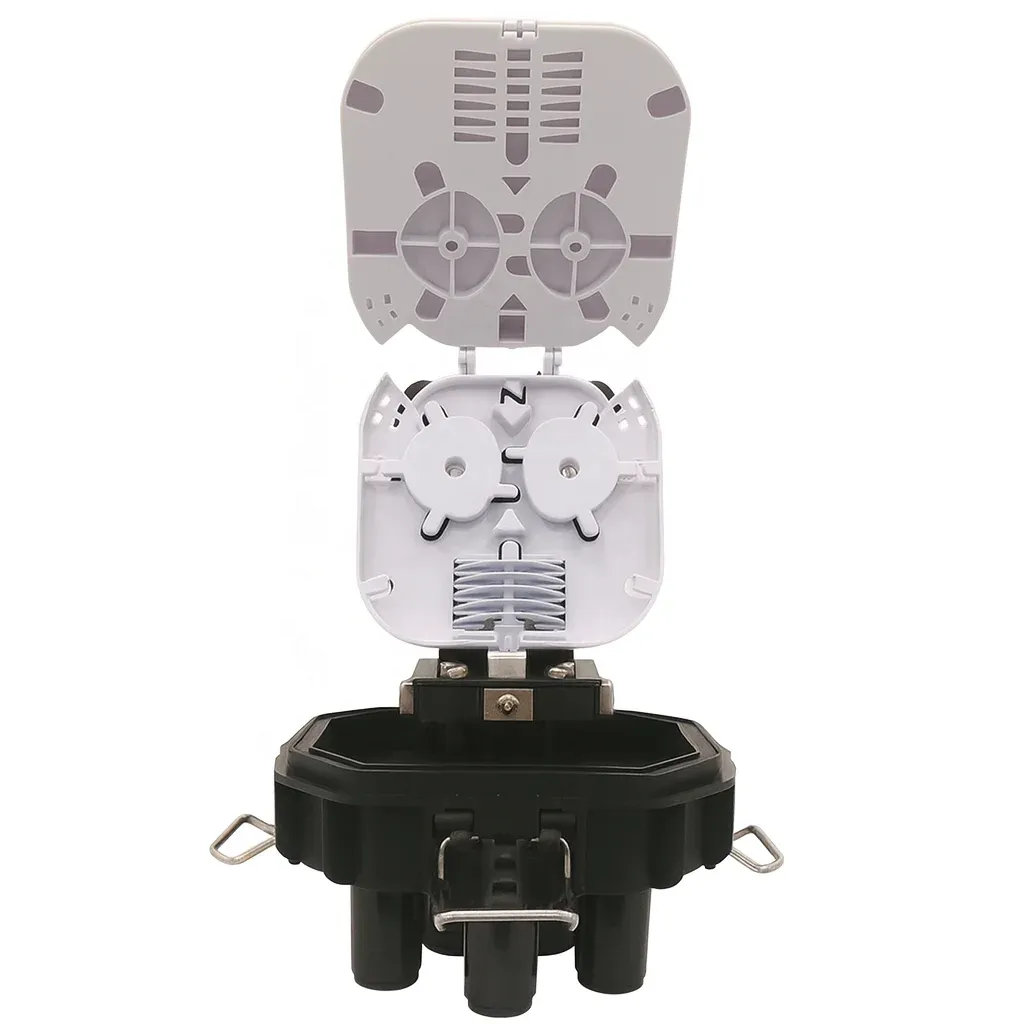 Mini Dome Fiber Optic Splice Closure FTTH WiFi 4G Enabled 1 Oval 3 Ports 48 Cores IP68