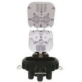 Mini Dome Fiber Optic Splice Closure FTTH WiFi 4G Enabled 1 Oval 3 Ports 48 Cores IP68 Wat
