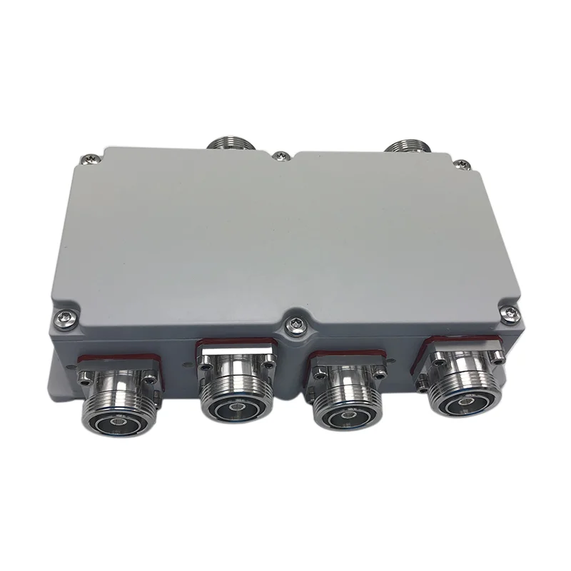 RF 5G 698-3800MHz 4 In 4 Out Hybric Combiner Hybrid Coupler with Low PIM -160dBc DIN-Femal