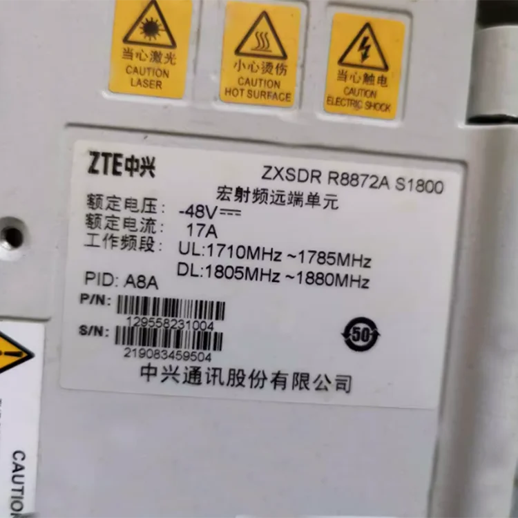 Original R8872A S1800 ZXSDR Remote Radio Unit 1800MHz RRU