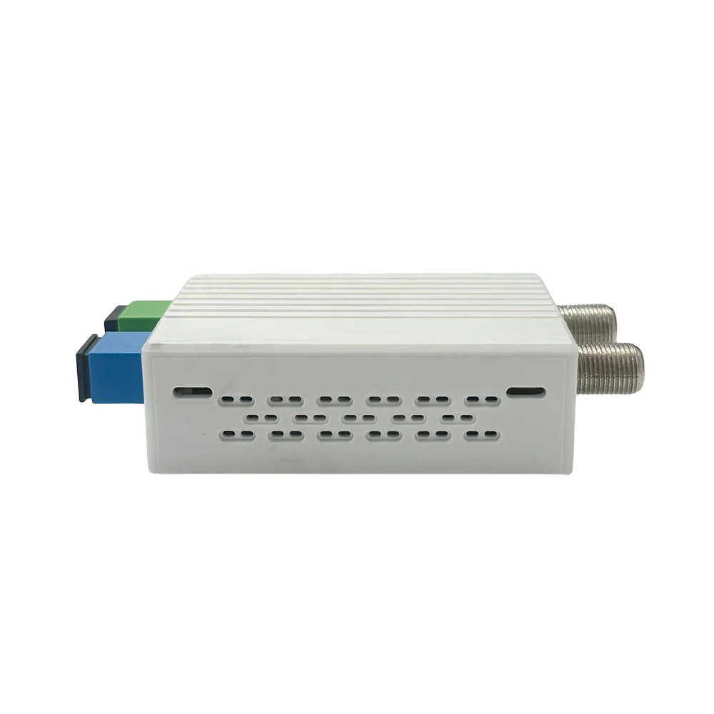 FTTH Catv Node 1550nm WDM OR18P Fiber Optic Mini Passive Optical Receiver 1 RF 2 RF Port Triplexer Mode With AGC WDM Function-boxintelecom