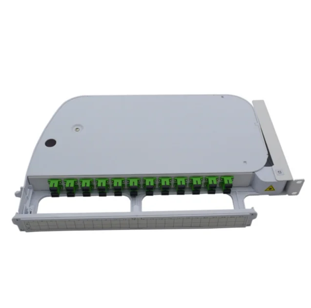 Sliding Type Indoor 24 Port Fiber Optic Patch Panel Wall Mount with SC Adapter