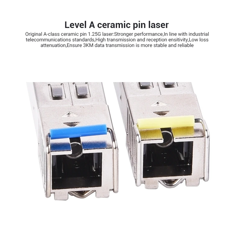 SFP+10G 120KM SFP BIDI Fiber Optic Transceiver Module LC Port 1270/1330nm Singlemode SFP Module 10g Cisco Compatible-boxintelecom