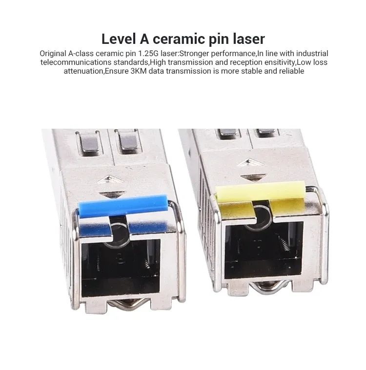 SFP+10G 120KM SFP BIDI Fiber Optic Transceiver Module LC Port 1270/1330nm Singlemode SFP Module 10g Cisco Compatible-boxintelecom