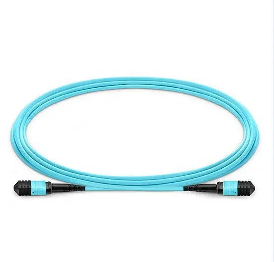 mpo- mpo female connectors Fiber Patch cord 12 fiber Multi-mode OM3 mpo 30m otical fiber