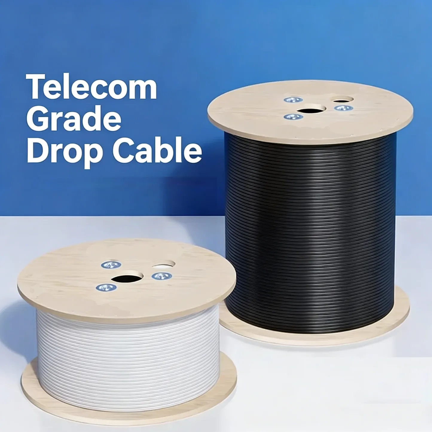 Factory Price 1 2 4 Core G657A1 Indoor Outdoor FTTH Fiber Optic Drop Cable
