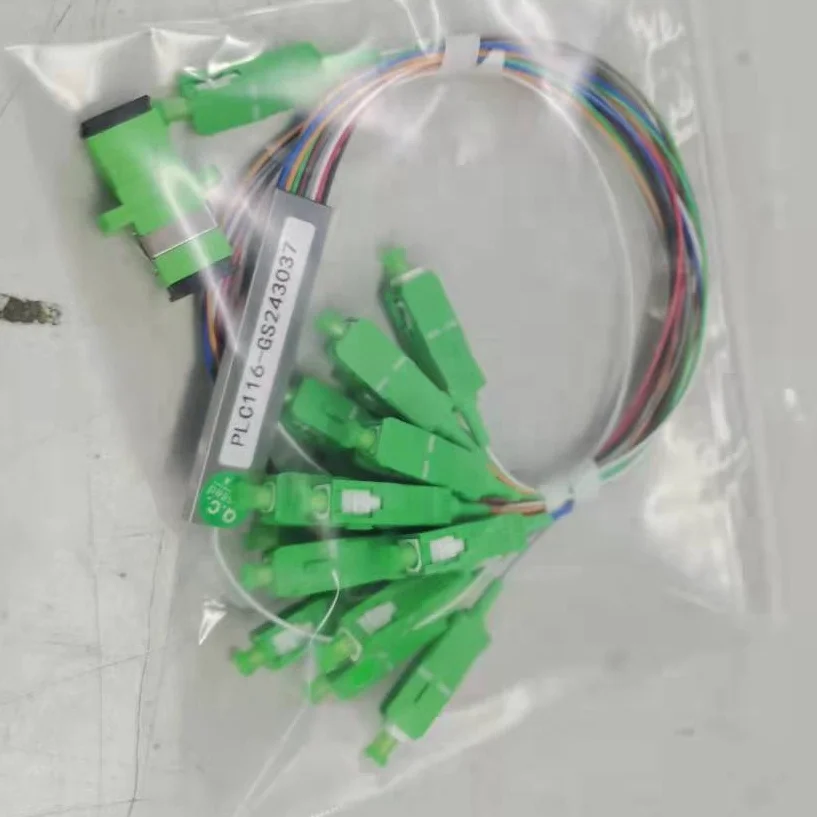 PON or CATV 1m Mini Format Fiber Optic Mini Stainless Steel Tube PLC Splitter 1x16with SC/APC Connectors Fiber Splitter-boxintelecom