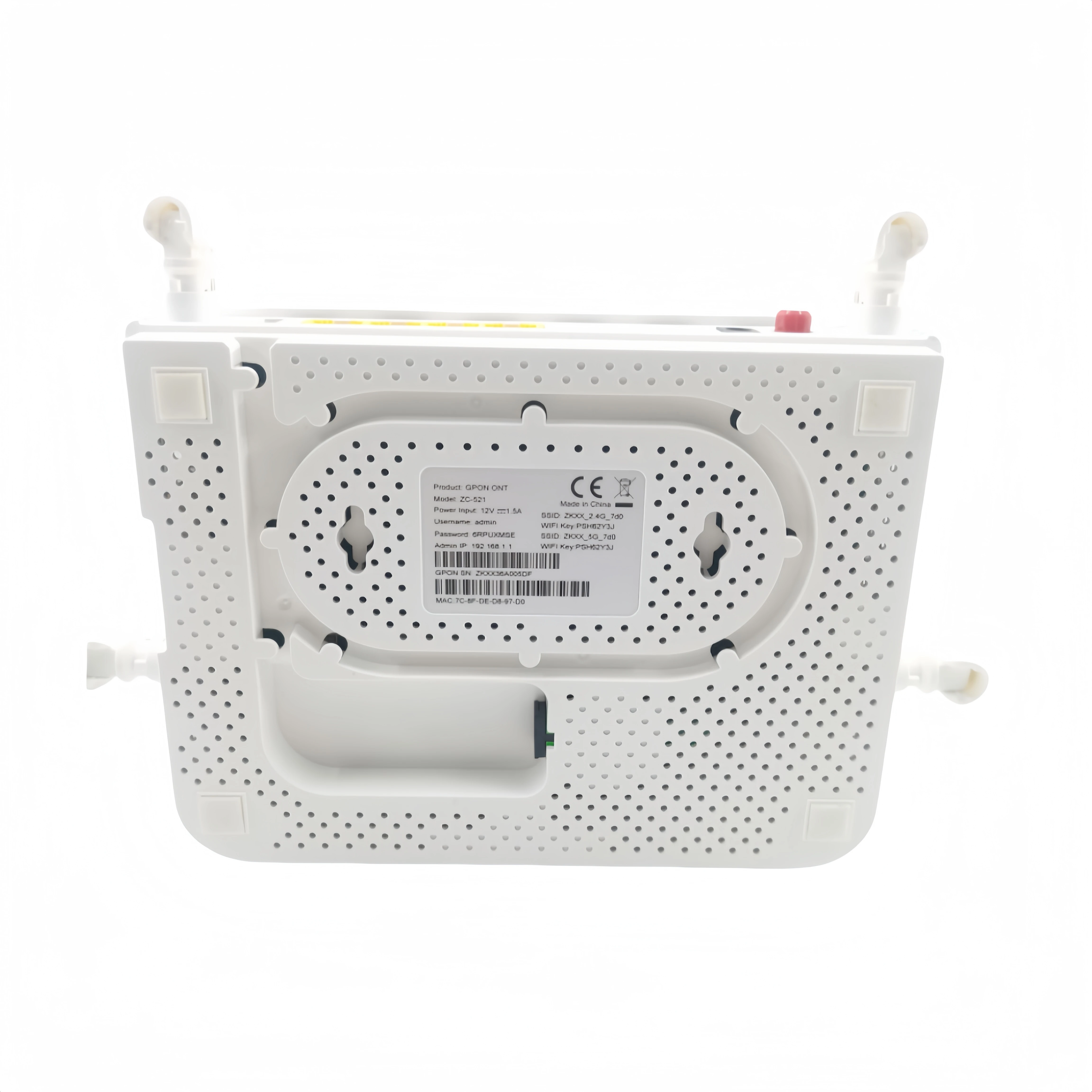 Router 4GE+1VOIP+2USB+AX1800 WIFI 6 GPON FTTH ONU ONT SC Type ZC-521G-boxintelecom