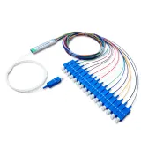Mini SC/UPC Connector Optical Fiber 1*16 PLC Splitters 4G/WiFi/3G Compatible Steel Tube SM